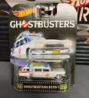 HOT WHEELS GHOSTBUSTERS ECTO 1  CADILLAC POP CULTURE REAL RIDERS FRESH!