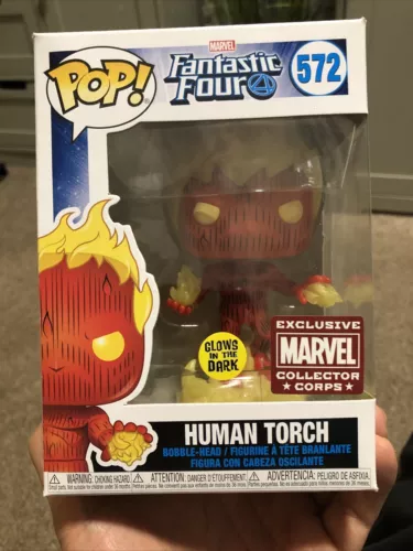 Human Torch #572 GITD EXCLUSIVE Funko Marvel Fantastic Four