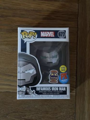 Infamous Iron Man #677 Funko Pop GITD PX Previews ComicFest Exclusive