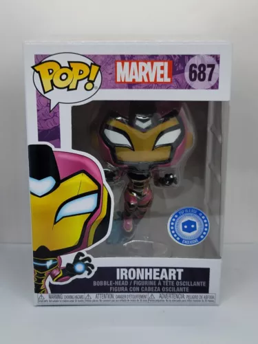 Ironheart #687 Funko Pop! Marvel Pop in a Box PIAB Vinyl Bobblehead w/Protector