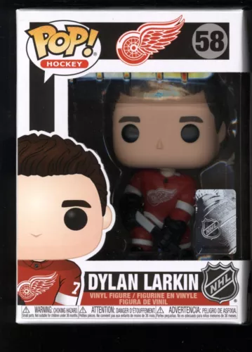 J Funko POP! Official NHL Hockey Detroit Red Wings Dylan Larkin #58 w/ Protector
