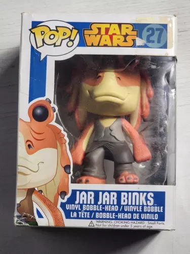 Jar Jar Binks Star Wars 27 Blue Box 2013 Funko Pop Vinyl *Suit OOB Collector*