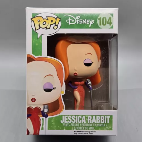 Jessica Rabbit #104 ~ Funko Pop Disney Who Framed Roger Rabbit in Protector