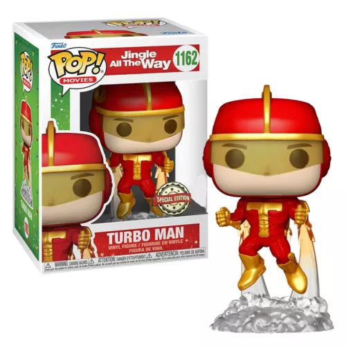 Jingle All The Way Turbo Man Flying Exclusive Pop! Vinyl Figure #1162 OE