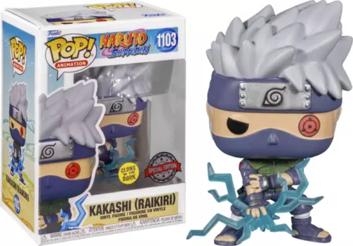 KAKASHI RAIKIRI Naruto Shippuden Special Edition GITD Funko POP! #1103 NEW