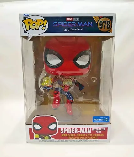 Large Funko Pop Marvel Spider-Man Integrated Suit #978 10 Inch Walmart Exclusive