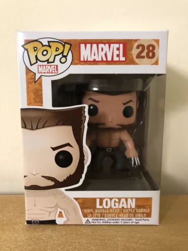 Logan 28 Marvel Rare Grail Funko Pop Vinyl Figure New In Box With Pop Protector
