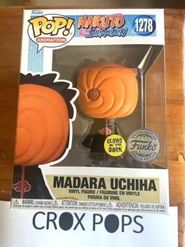 MADARA UCHIHA GLOW 1278 Naruto Shippuden Funko Pop Vinyl New in Mint Box + P/P