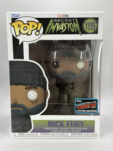 Marvel  Nick Fury NYCC (Official CON Sticker) Exclusive 1115 Funko Pop