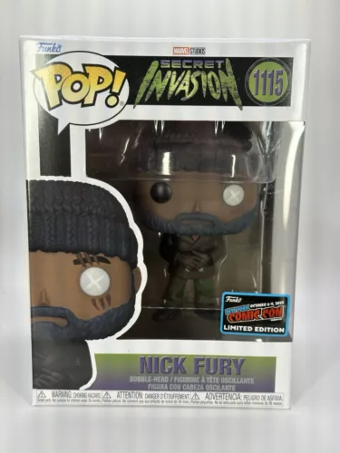 Marvel  Nick Fury NYCC (Official Sticker) Exclusive 1115 Funko Pop!