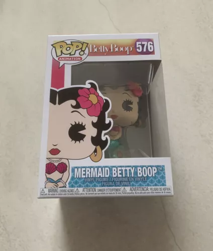 Mermaid Betty Boop #576 FUNKO Pop Vinyl Figure NEW RARE +PROTECT