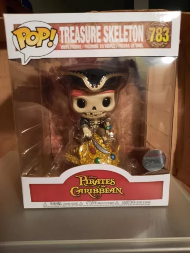 MIB Funko Pop Disney Exclusive Pirates of The Caribbean TREASURE SKELETON #783