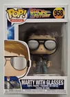 Mint in Mint Box Funko Pop Back to the Future Marty with Glasses #958