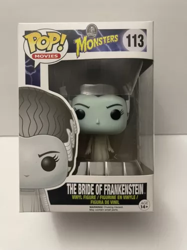Monsters The Bride of Frankenstein #113 Funko Pop Comes In A Protector