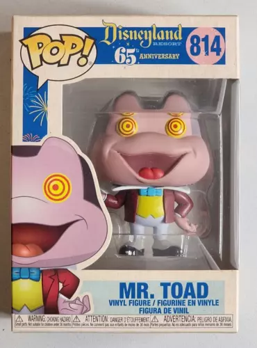 Mr Toad Wind in the Willows 814 Disneyland 65th Anniversary Funko Pop Vinyl