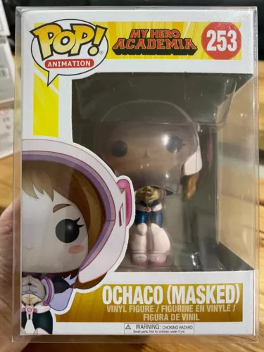 My Hero Academia - Ochaco (Masked) #253 Funko Pop Vinyl + Protector - Rare SDCC