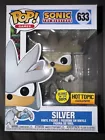 New Funko Pop! Games Sonic The Hedgehog SILVER Glow GITD Hot Topic Exclusive 633