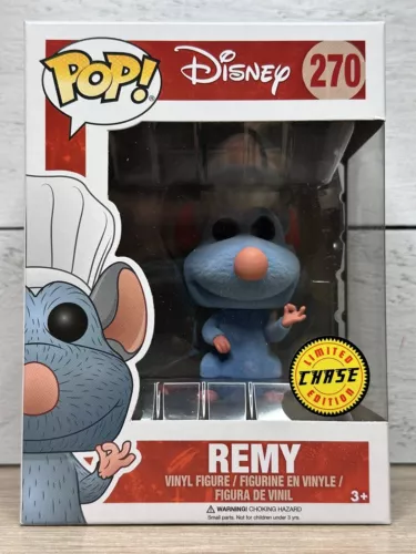 NEW FUNKO POP! REMY #270 FLOCKED CHASE DISNEY RATATOUILLE *SHIPS NOW*!!!