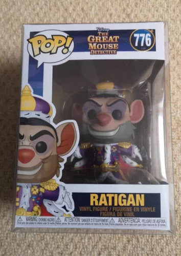 NEW Funko Pop! The Great Mouse Detective Ratigan #776 with pop protector