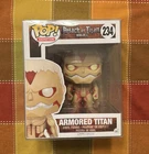 NEW Funko Pop! Vinyl 6" Attack on Titan Armored Titan #234 VAULTED w Protector!