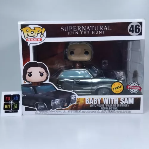 New ListingFunko Pop! TV Supernatural Rides Baby with Sam Chase Edition #46 BOX FADING