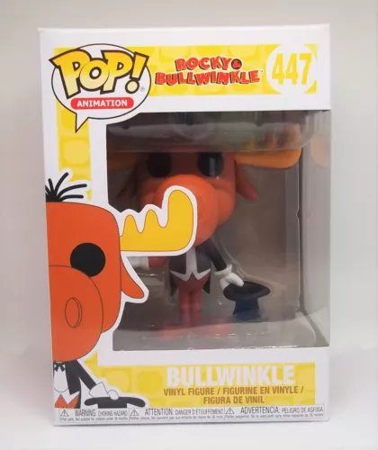 NIB - FUNKO - ANIMATION - ROCKY & BULLWINKLE - MAGICIAN BULLWINKLE #447 - 2018