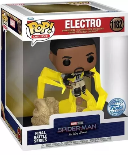 NIB Funko Pop! Deluxe Marvel Spiderman No Way Home ELECTRO #1182 Special Edition