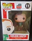 NIP FUNKO POP! TV  Big Bang Theory #11 Sheldon Cooper Green Lantern w/Case RARE