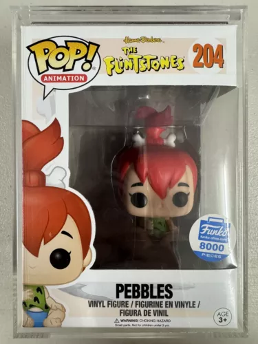 Pebbles 204 ~ The Flintstones ~ Funko Pop Vinyl ~ NEAR MINT 8000PCS + HARD STACK