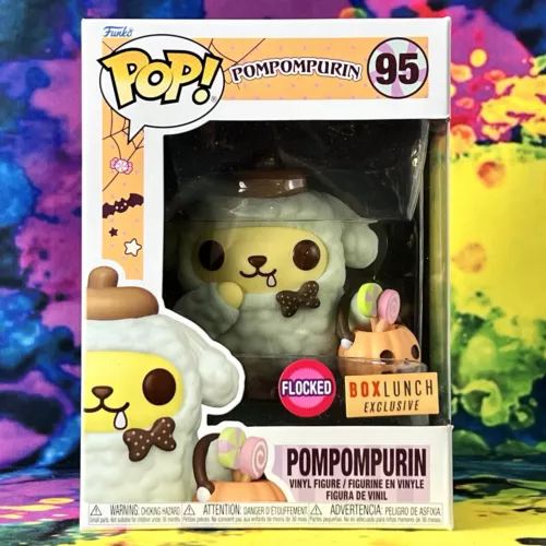 Pompompurin with Halloween Pumpkin Flocked Box Lunch Exclusive Funko POP! #95