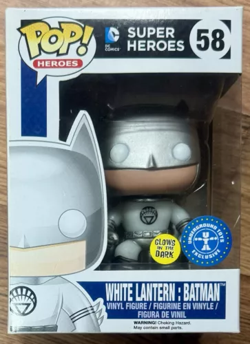 Pop! DC Comics Super Heroes White Lantern Batman (58) Supplied In Original Box