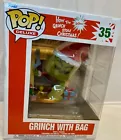 POP! Deluxe - Grinch With Bag #35, How The Grinch Stole Christmas-NEW!