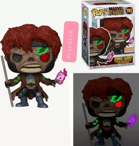 Pop Marvel Zombies X-Men " ZOMBIE GAMBIT " 793  GITD  Exclusive New