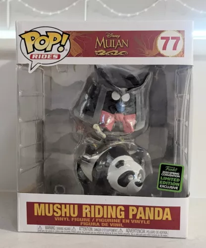 Pop! Rides: Mulan - Mushu Riding Panda #77 Spring Convention Exclusive