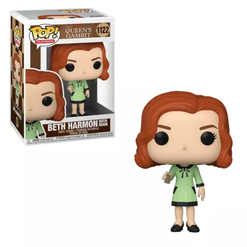 Queens Gambit Beth Harmon w/ Rook Pop Vinyl Figure Funko Television 1122