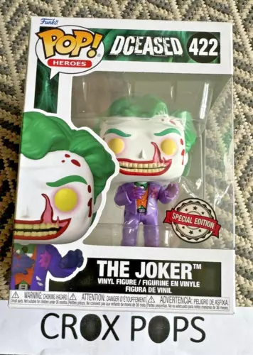RARE DCeased Bloody THE JOKER SE 422 FUNKO POP VINYL NEW IN MINT BOX + PROTECTOR