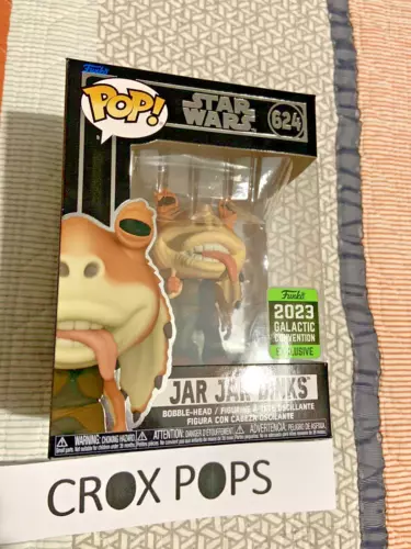 RARE Jar Jar Binks Galactic 624 Star Wars Funko Pop Vinyl New in Mint Box + P/P