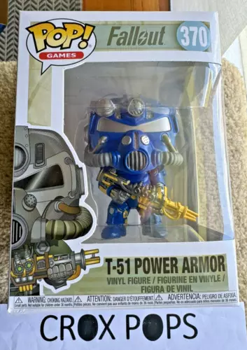 RARE T-51 POWER ARMOR FALLOUT 370 Funko Pop Vinyl New in Mint Box + Protector