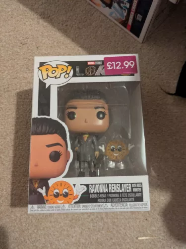 Ravonna Renslayer with Miss Minutes #899 Loki Funko Pop! Marvel Studios