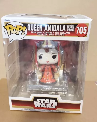 READ DESCRIP - Queen Padme Amidala On The Throne Star Wars Funko Pop #705