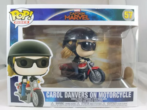 Rides Funko Pop - Carol Danvers on Motorcycle - Captain Marvel - No. 57