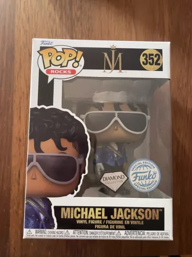 Rocks Michael Jackson Diamond Glitter 352 Funko Pop Vinyl