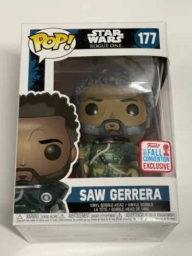 Saw Gerrera 177 Star Wars Rogue One - Funko Pop Vinyl Actual 2017 NYCC