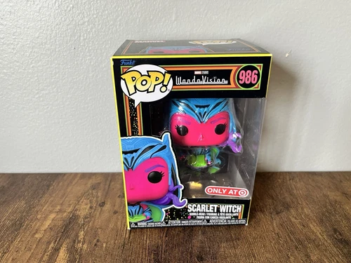 Scarlet Witch Wanda Vision Funko Pop! #986 Black Light WITH PROTECTOR