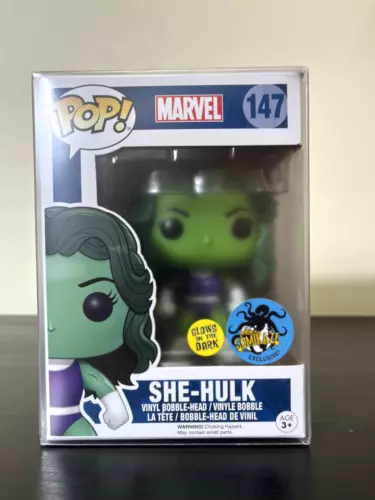 She-Hulk Funko Pop! #147 Comikaze Glow in the Dark GITD Marvel Figure New