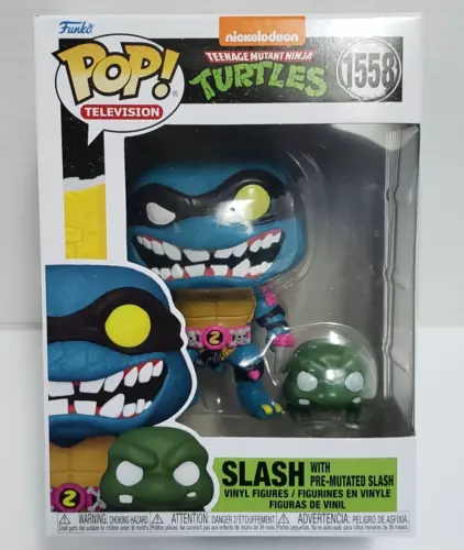 SLASH  w/ Pre-Mutated - Teenage Mutant Ninja Turtles Funko POP! #1558 Figure NEW