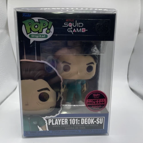 Squid Game Player 101: Deok-su Funko Pop  W/soft Protector