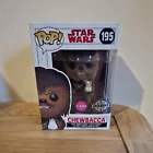 Star Wars Chewbacca With Porg Funko Pop! #195 Flocked Exclusive