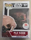 Star Wars Plo Koon Funko Pop! #97 Walgreens Exclusive with Protector