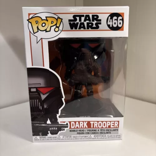Star Wars The Mandalorian Dark Trooper Funko Pop! Vinyl Figure 466